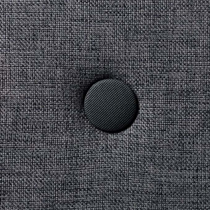 by KlipKlap 3 Fold sofa single, blågrå med grå knap