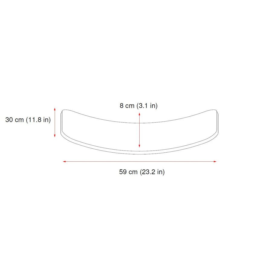 CurveLab balancebræt med filt, Little Arc, lilla
