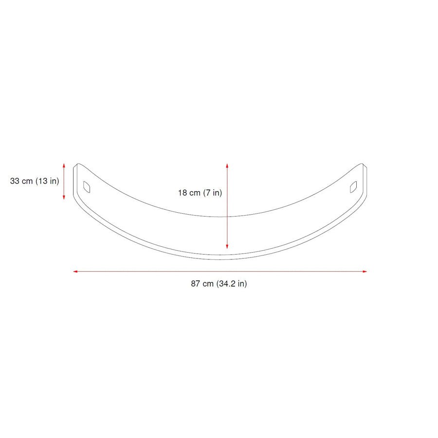 CurveLab balancebræt med filt, Perfect Arc, bourdeux