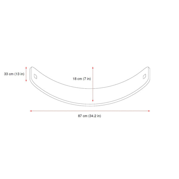 CurveLab Balanceboard mit Fil, Perfect Arc, weiß