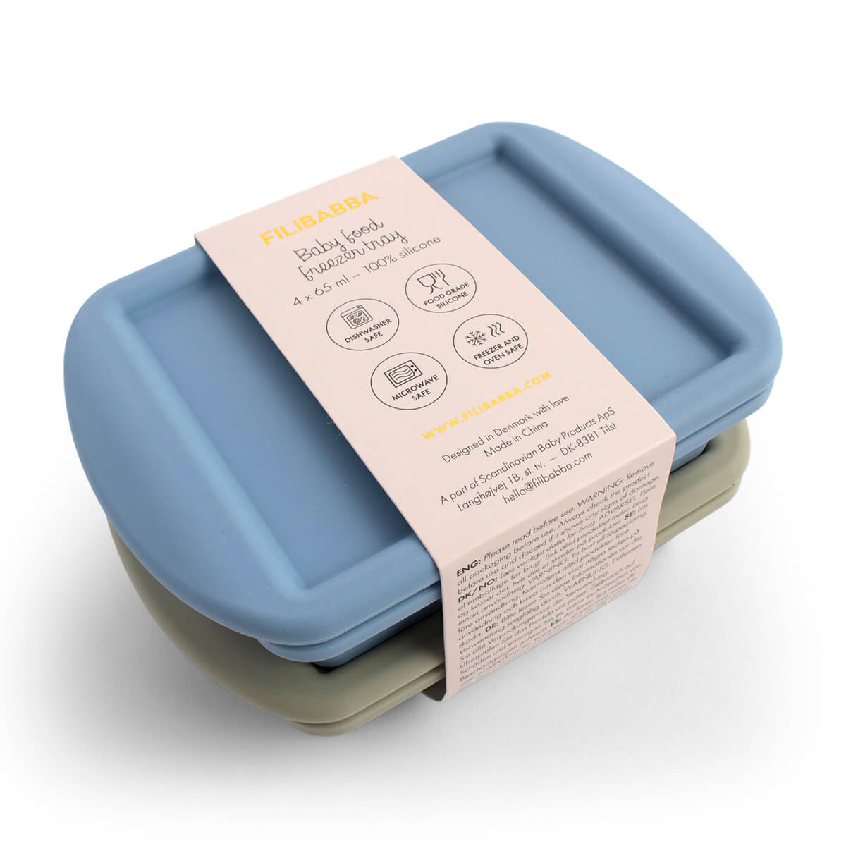 Filibabba 2 - Pak Frysebakke Til Babymad - Ocean Mix