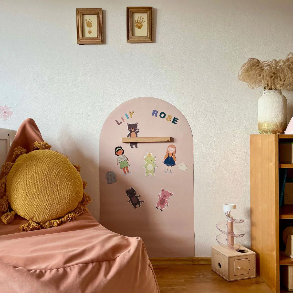 04_Ferflex® Magnetisk Tapet Tavle Med Rund Top - 1 m x 58 cm, Rosa Beige-2.jpg