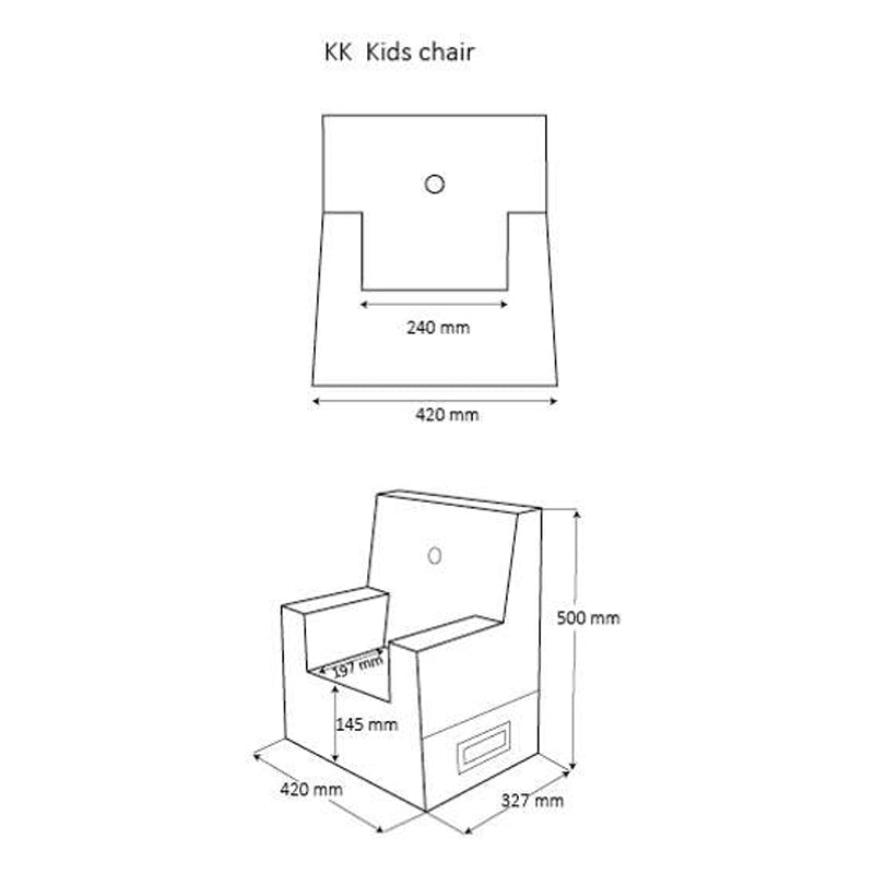 byKlipKlap KK børnestol, mustard