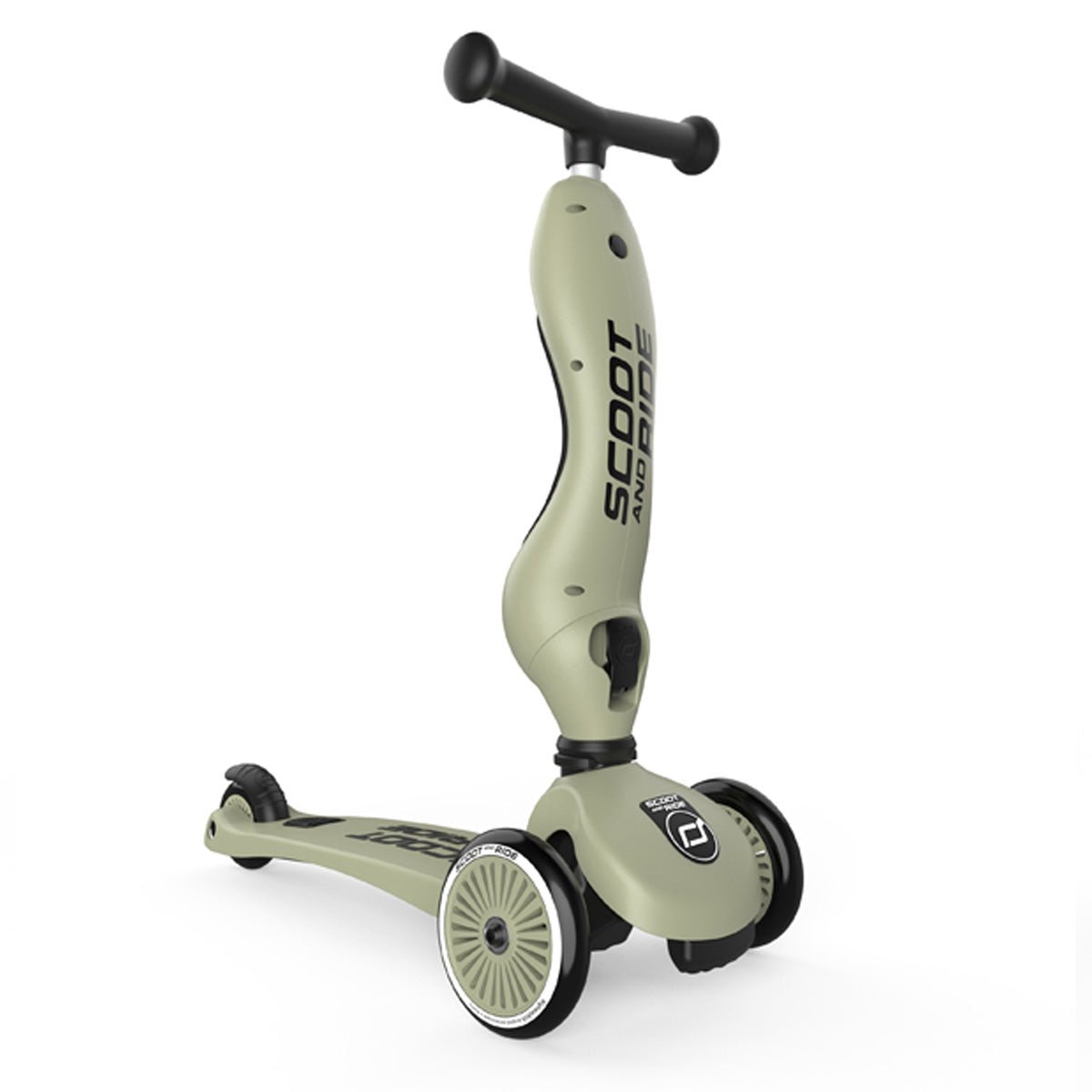 Scoot and Ride 2 - i - 1 Løbehjul, Highway Kick 1 - Olive