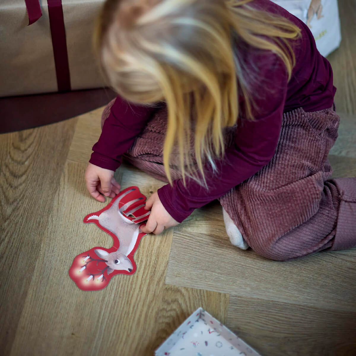 Filibabba Sæt Med 4 Puslespil, Wonderful Winter - Skovens Dyr