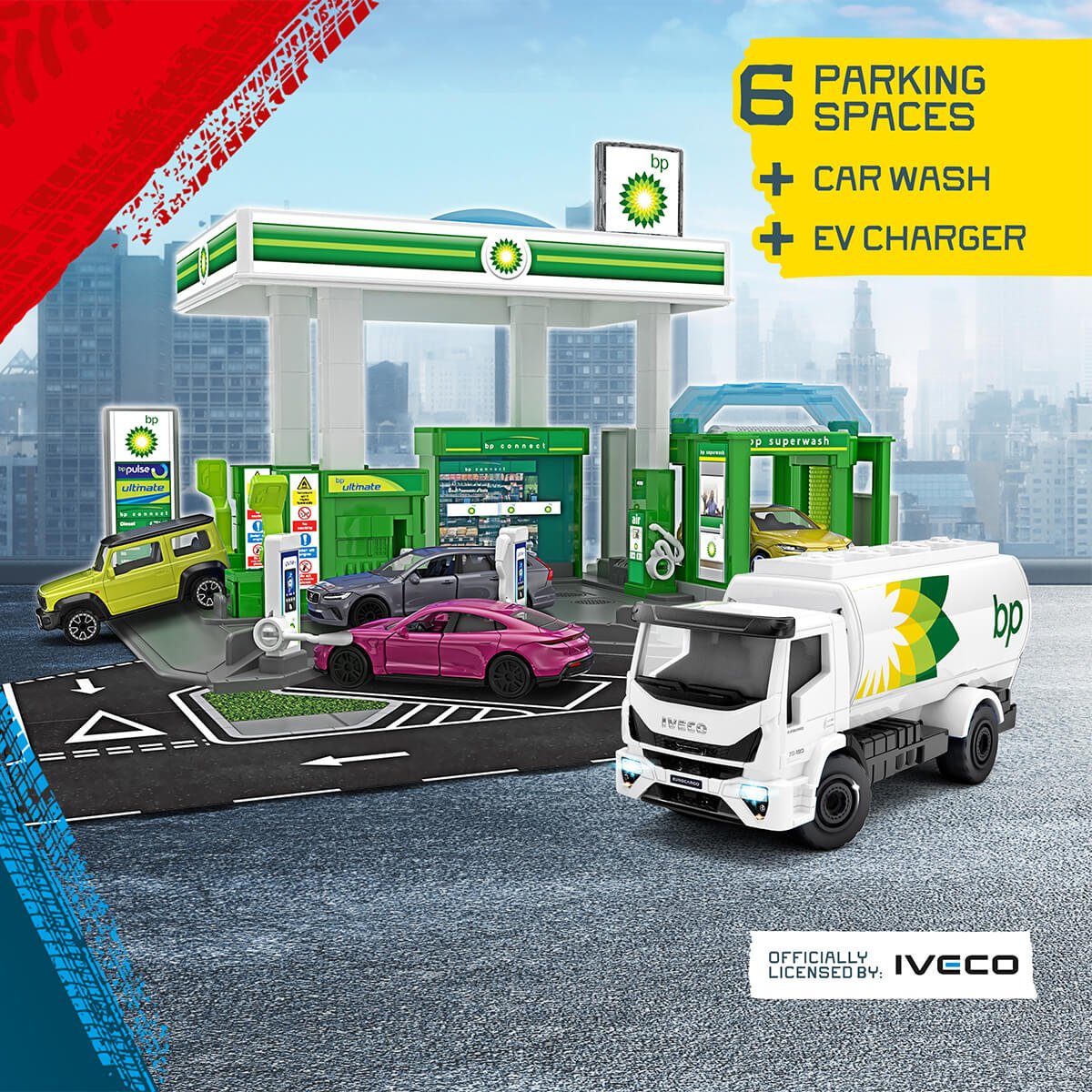 Majorette Tankstation + bil