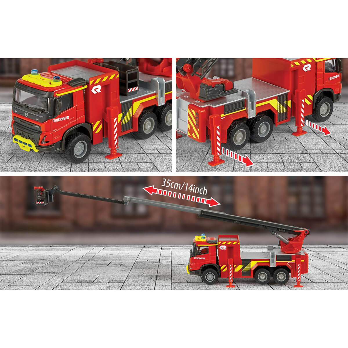 Majorette Volvo FMX Truck Fire Engine