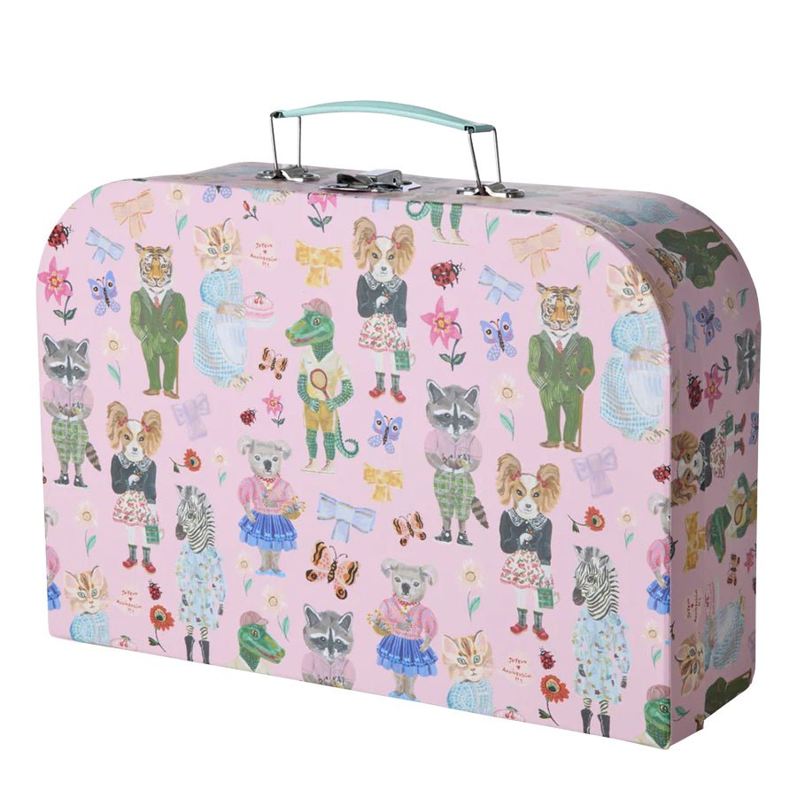 RICE Papkuffert 3 - pak med Nathalie Lété Print, Pink