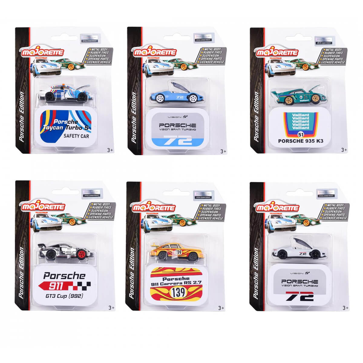 Majorette Motorsport Porsche Deluxe, Asst