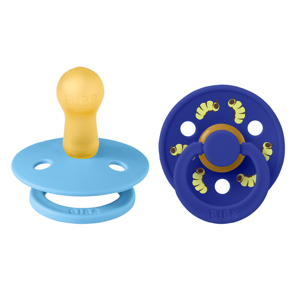 2-Pak Studio Colour Rund Sut Caterpillar Mix Late Breeze/Sonic (str 2) fra Bibs