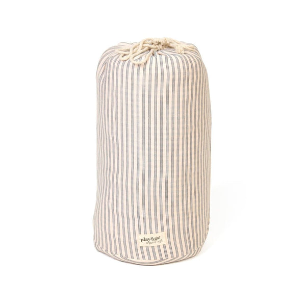 2-I-1 Noomad Stripes Blue Legetæppe & Organizer