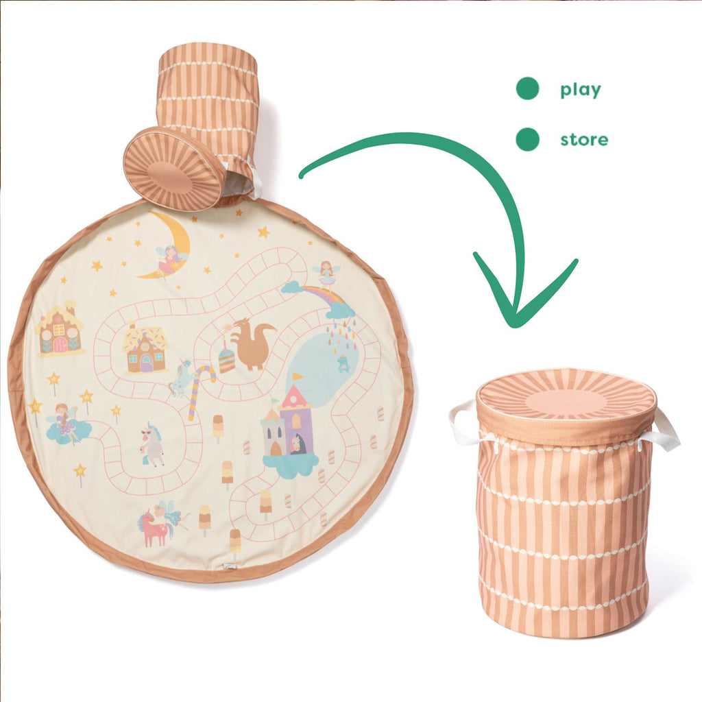 2-I-1 Soo Fairyworld Spielmatte & Aufbewahrungskorb