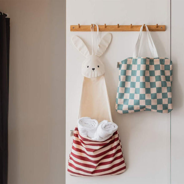 2-I-1 Toto Dino Væg Organizer & Tote Bag