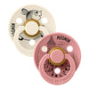 2-er-Pack BIBS X Mumi Lille My Colour-Schnuller Elfenbein/Staubrosa (Gr. 2)