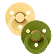 2-Pack Farbiger Schnuller Pale Butter/Wasabi (Gr. 1)