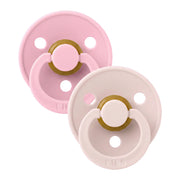 2-er-Pack farbige Schnuller Petal/Babyrosa (Größe 2)