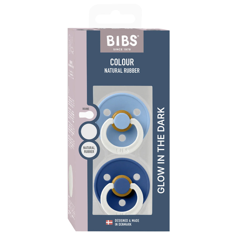 2- Pack Farbschnuller himmelblau GLOW/kornblumenblau GLOW (Größe 2)