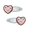 2-er-Pack Haarspangen Seafriend Heart (Groß)