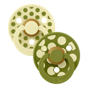 2-er-Pack Studio Schnuller Polka-Mix Luna/Wasabi (Gr. 2)