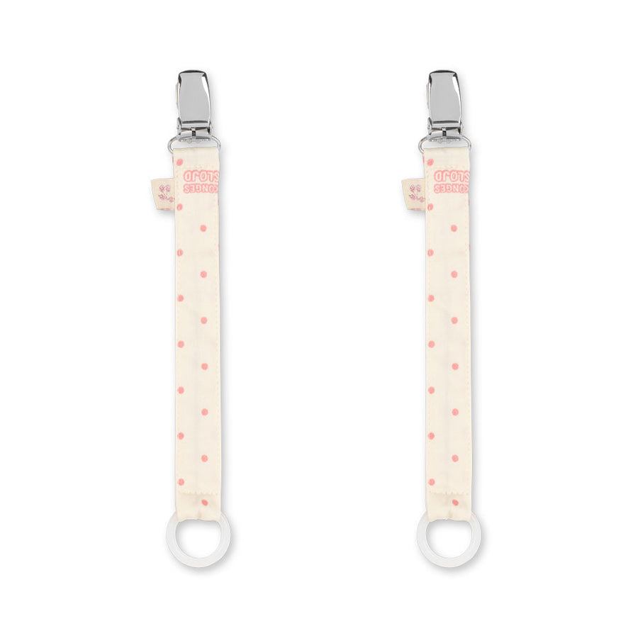2-er-Pack Schnullerband in Cherry Dot