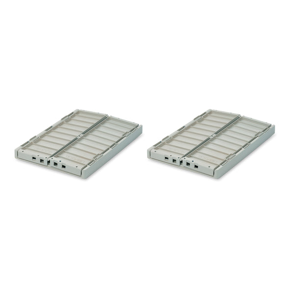 2-Pak Weston Opbevaringsboks i Dove Blue (Medium)
