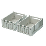 2-er-Pack Weston Aufbewahrungsbox in Taubenblau (klein)