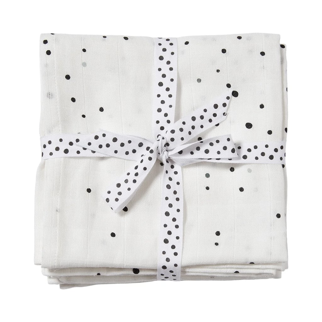 2-Pak Stofble Dreamy Dots Black/White fra Done by Deer