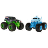 2-er-Pack Mechanix Baue deinen eigenen Monstertruck mit Megalodon & Grave Digger