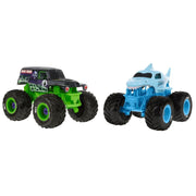 2-er-Pack Mechanix Baue deinen eigenen Monstertruck mit Megalodon & Grave Digger