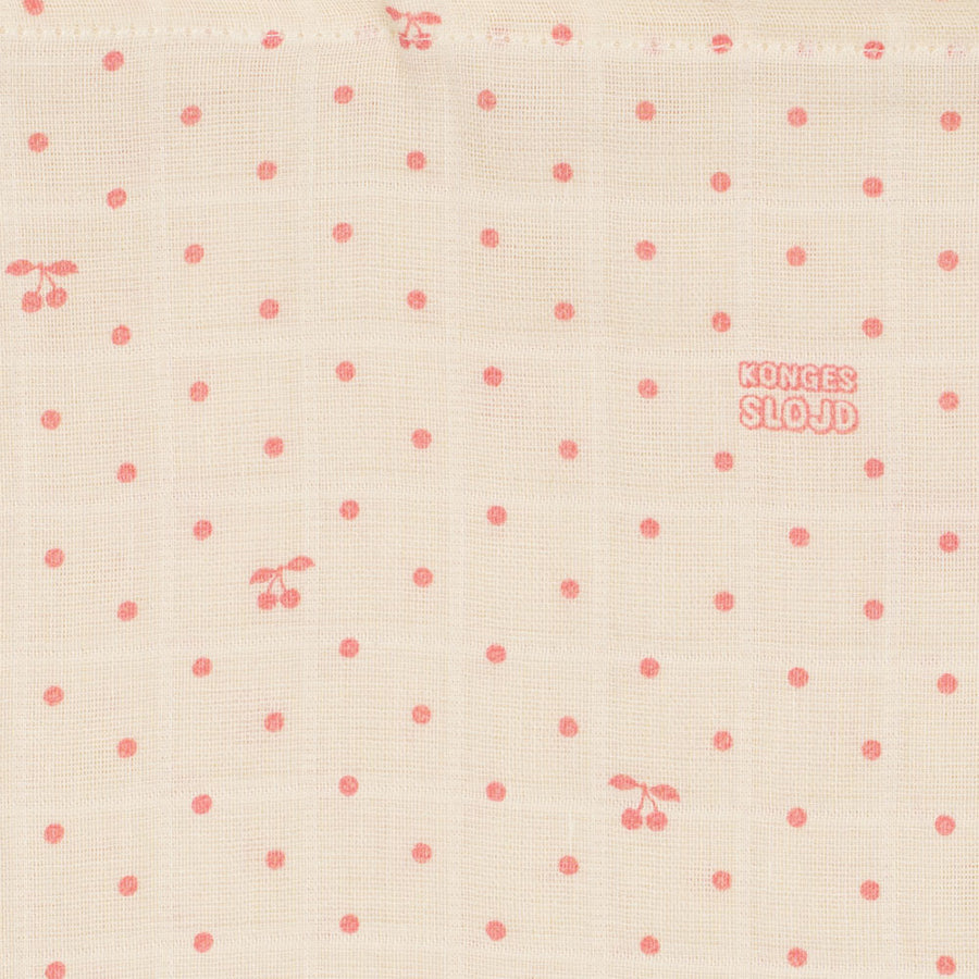 3-er-Pack Musselin-Stoffwindeln in Cherry Dot