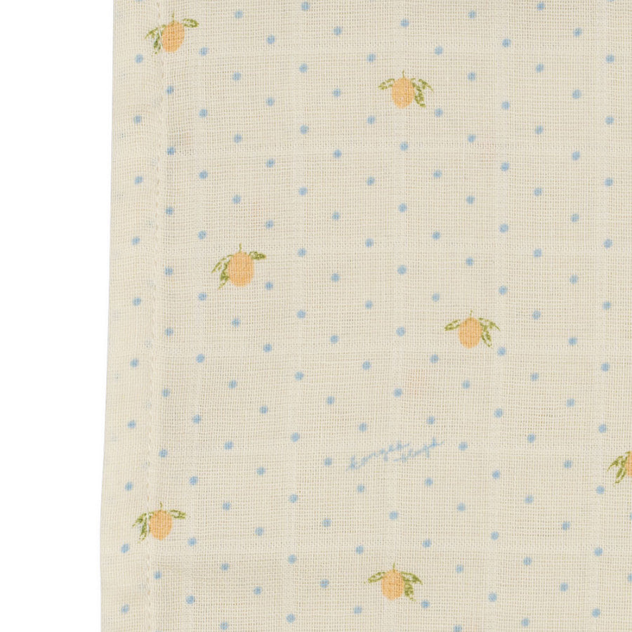 3-Pack Musselin-Stoffwindeln mit Lemon Dot