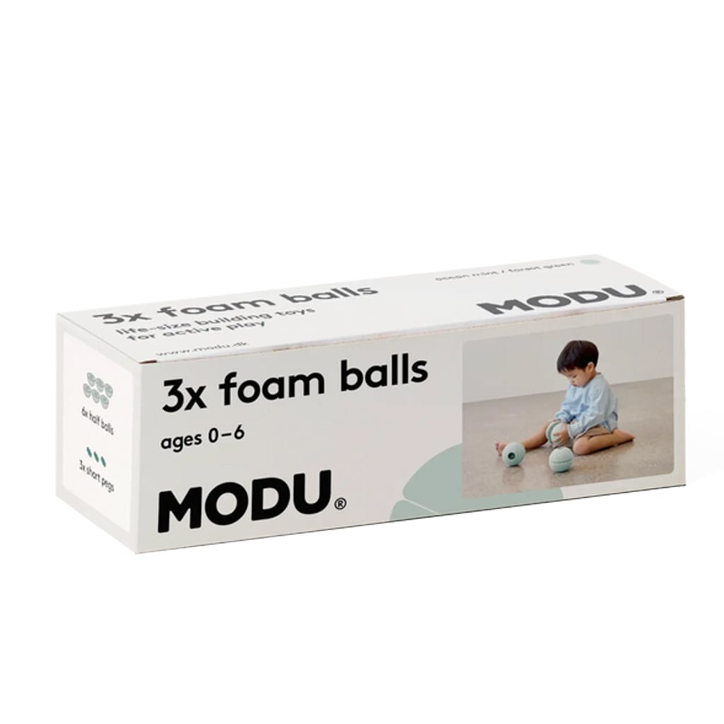 3-Pak Skumbolde Mint/Forest Green fra MODU