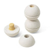 3er-Set Schaumstoffbälle Sand Grey / Honey Yellow