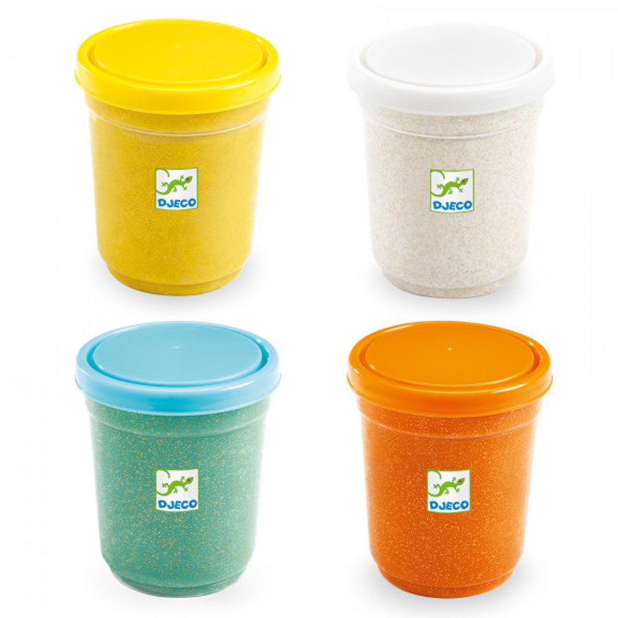 4 Bøtter Modellervoks i Glimmer