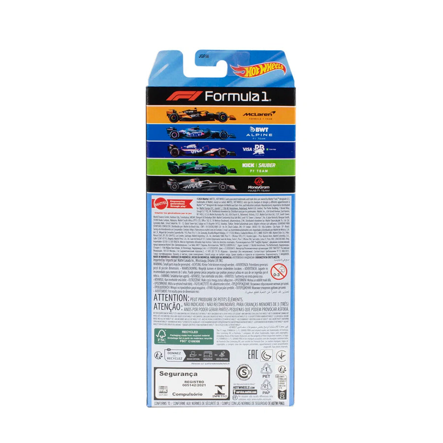5-er-Pack F-1 Rennen 2024 1:64