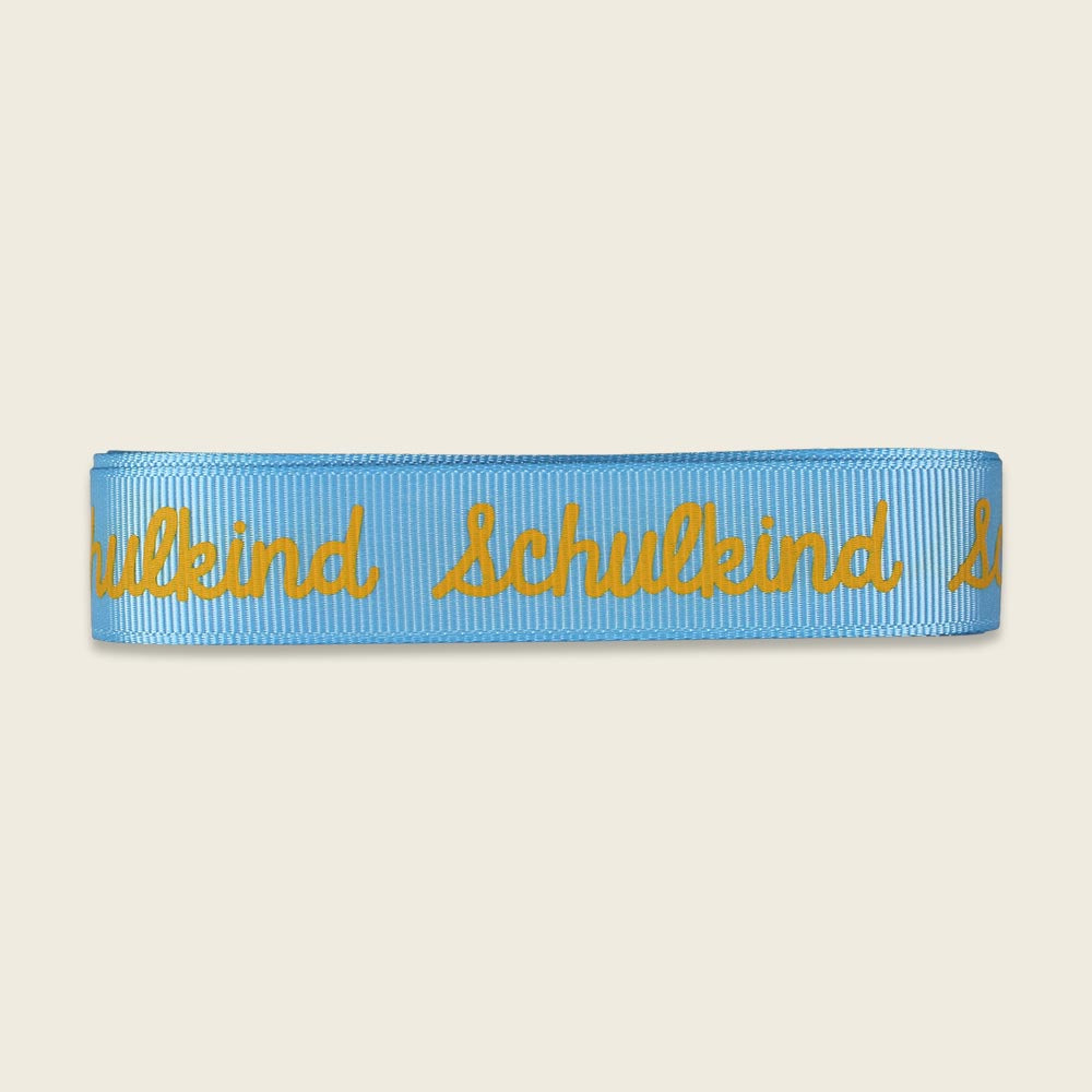 Geschenkenband-Set Schulkind, Gelb/Mint