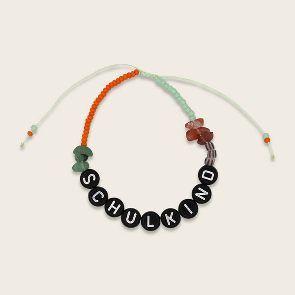 Perlenarmband Schulkind in Mint/Orange