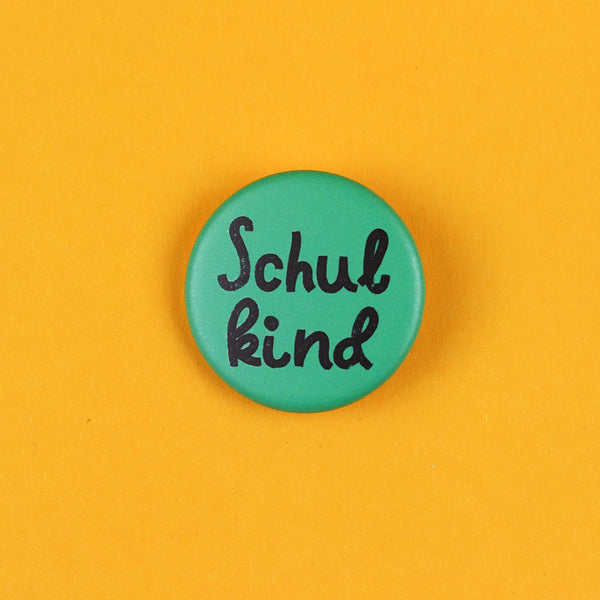 Button Schulkind - Grün