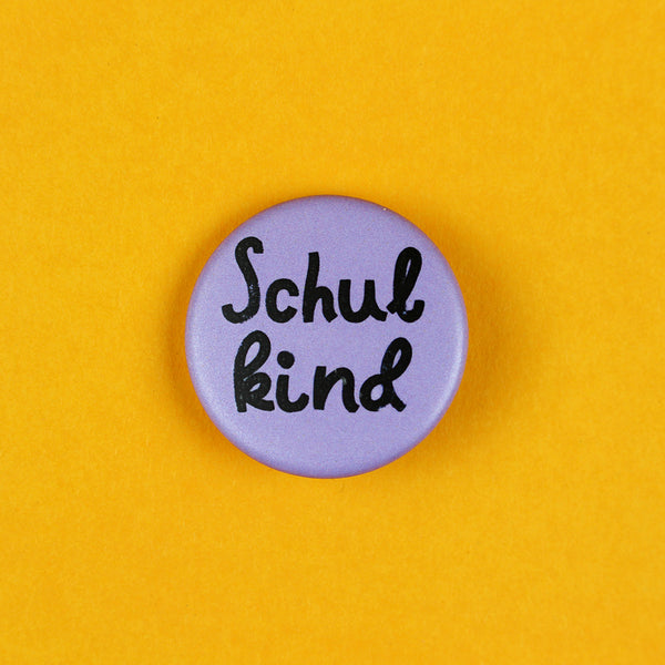 Button Schulkind - Flieder