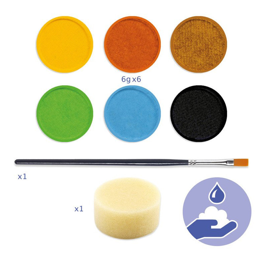 Ansigtsmaling i Naturfarver