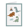 Karte mit Dinosauriern (A6)