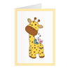 Karte mit gelber Giraffe (A6)