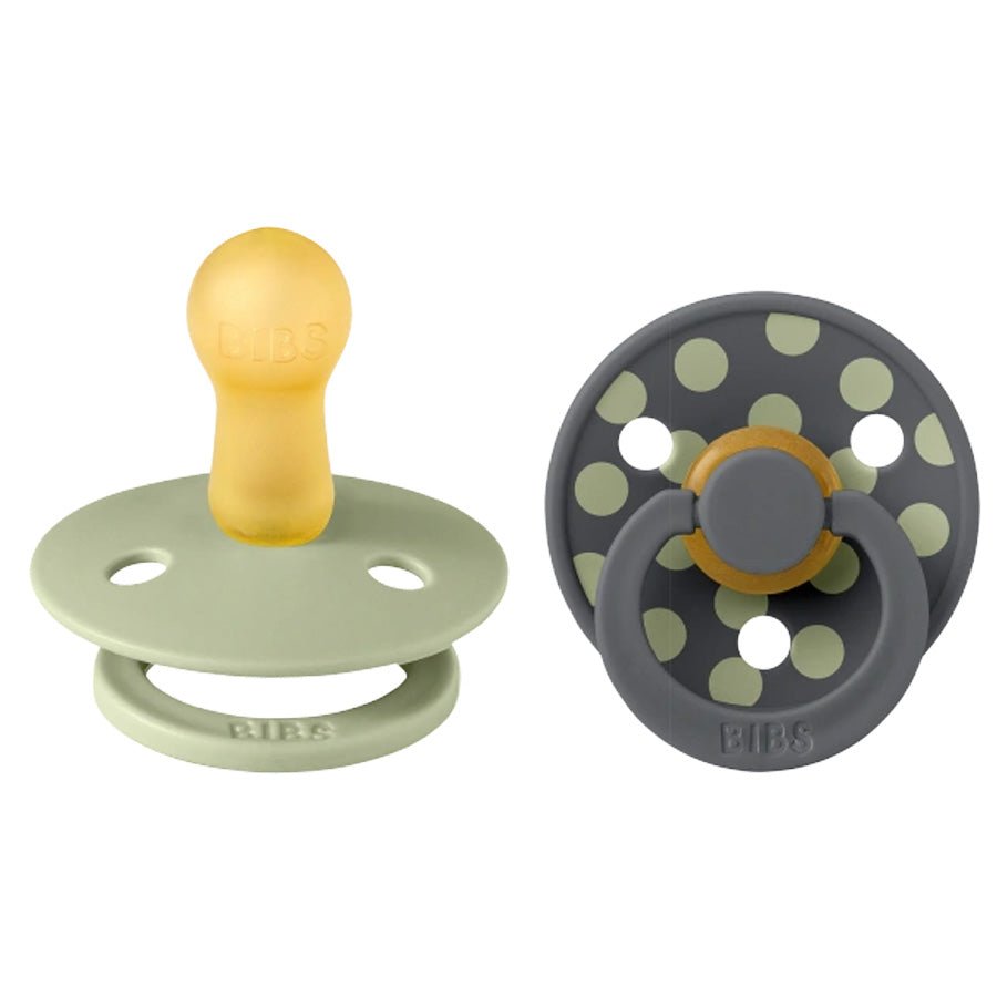 Bibs Studio Sut 2 - Pak Polka Str 2, Sage / Iron