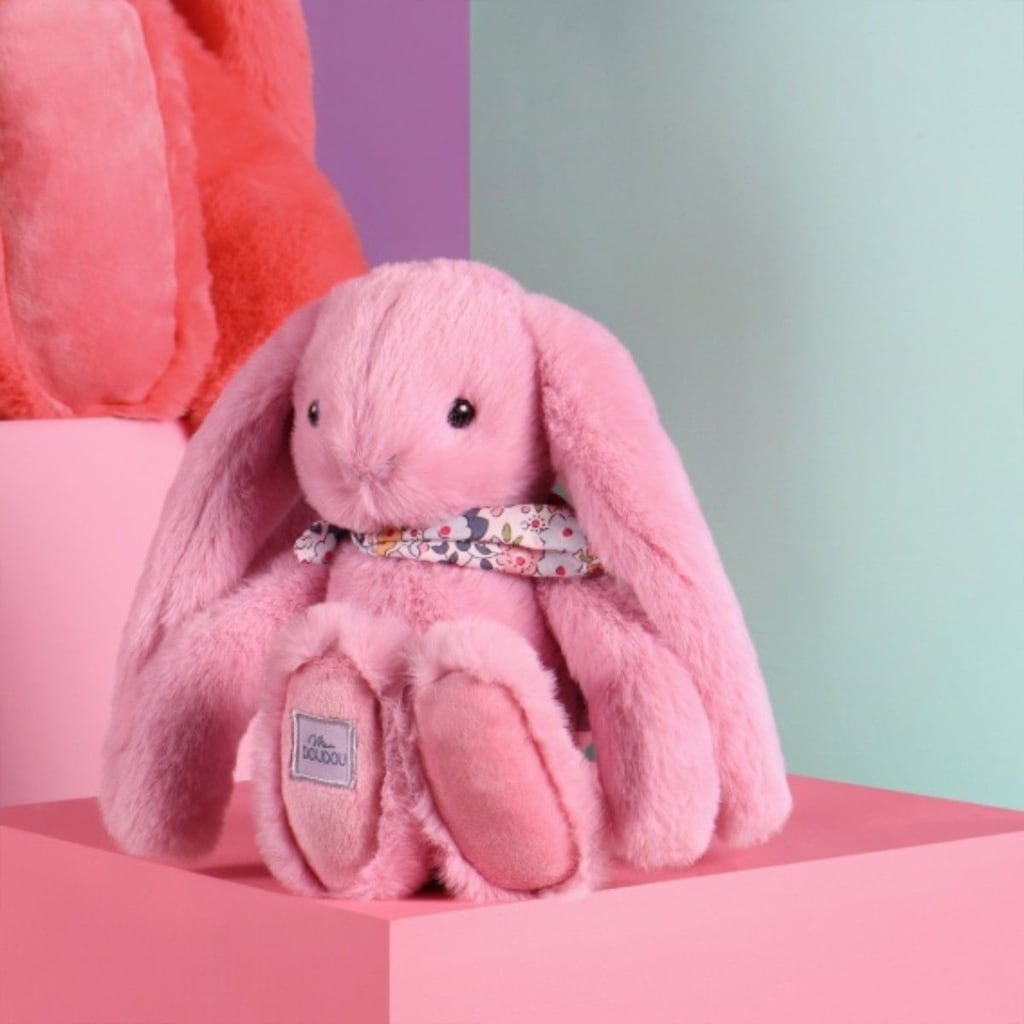 Blomsterkanin i Rosa (25 cm) fra Doudou et Compagnie