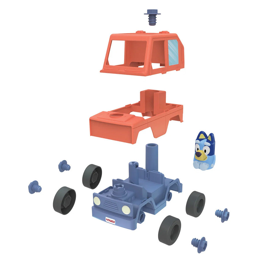 Bluey Build a Buddy  Motorisiertes Auto und Bohrmaschine