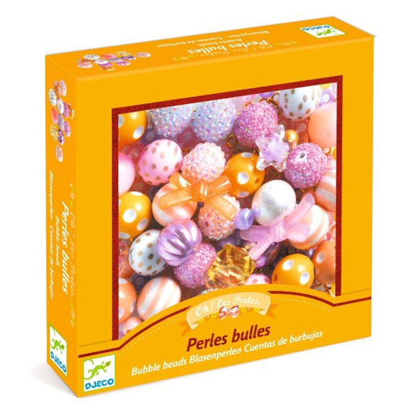 Bubble Kunststoffperlen mit Goldfarben