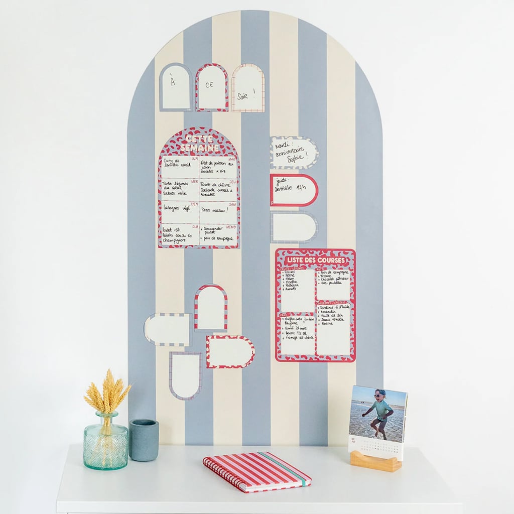 Buet Magnetisk Tavle Stripes Blue (1m x 58cm)