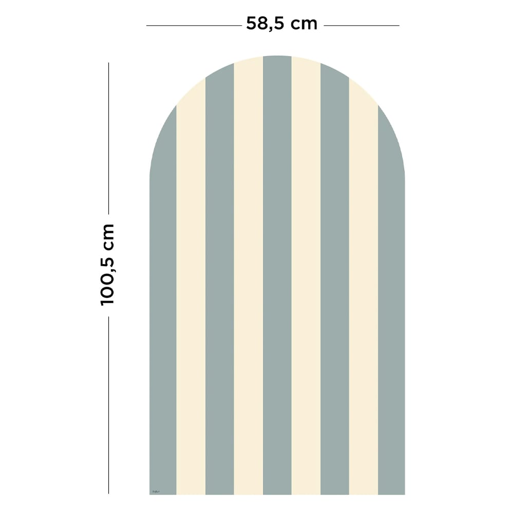 Buet Magnetisk Tavle Stripes Blue (1m x 58cm)