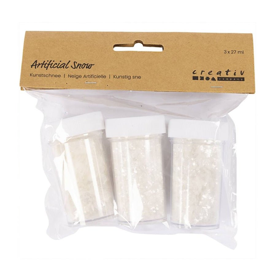Creativ Company Kunstig Sne, Hvid Glitter
