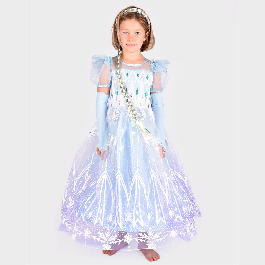 Den Goda Fen isprinsessekleid mit Zopfmuster 122-128